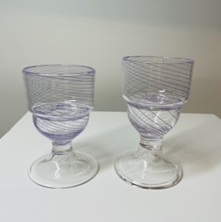 Candle holders -purple